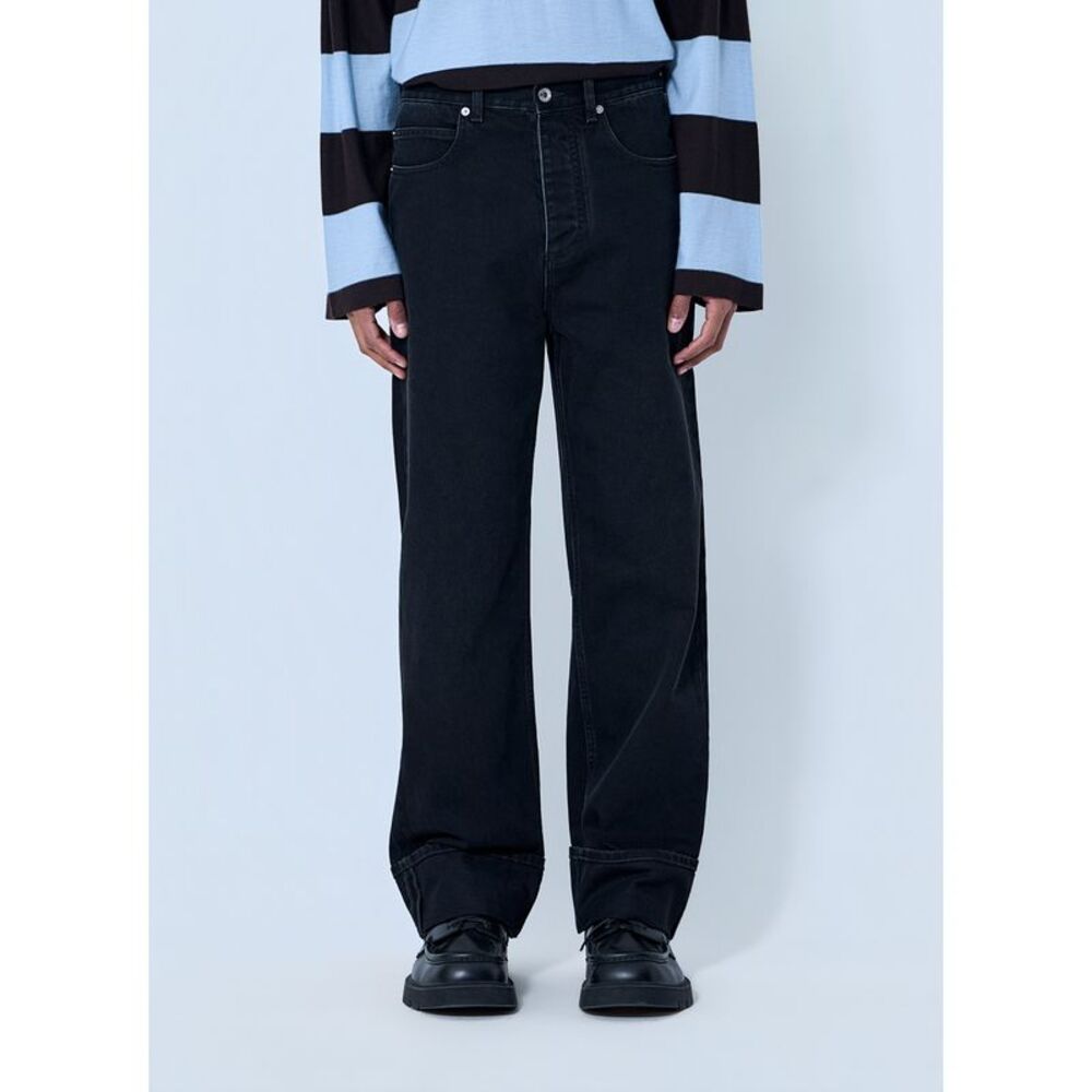 Bottega Veneta Men Wide-Leg Denim Jeans